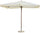 Parasol de jardin 2x3 m Mât Ø48 mm en Bois Morel Ecru