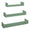 Lot de 3 Etagères Murales 60-50-40x15,5x8 cm en Fibre de Bois Magnétique Vert A. MARINA