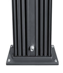 Doccia Solare Ibrida da Giardino 40L Miscelatore e Doccetta Lavapiedi Antracite/Inox