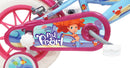 Bicicletta per Bambina 12" 2 Freni Gomme in EVA Sea Life Verde Marine e Rosa