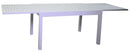 Tavolo da Giardino Allungabile 135/270x90x75 cm in Alluminio Cleveland Bianco