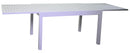 Tavolo da Giardino Allungabile 135/270x90x75 cm in Alluminio Cleveland Bianco