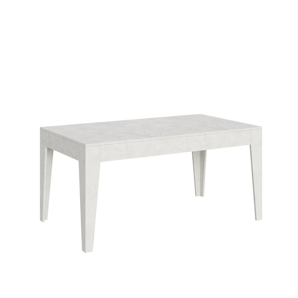 Tavolo Allungabile 160-220x90x77 cm Cico Bianco Spatolato sconto
