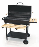 Barbecue a Carbone Carbonella Rettangolare 108x70x100 cm Soriani Sun-Day Nero