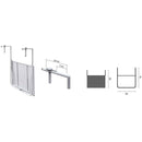 Tavolo da Ringhiera da Giardino in Ferro 60X56cm Vorghini Ring Antracite