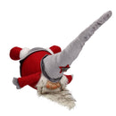 Babbo Natale tessuto rosso grigio cm 29x16xh44