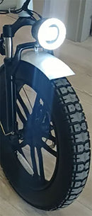 Fat Bike Elettrica Skyjet Robusto Bici Elettrica Pedalata Assistita Pieghevole Autonomia 30-50 km Nero  