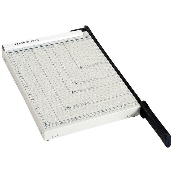 Tagliacarte per 12 Fogli max 48x26,5x5 cm in Metallo e ABS Bianco e Nero acquista
