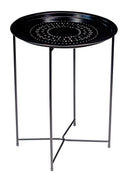 Tavolino da Giardino Ø46x60 cm Motti Florie Nero