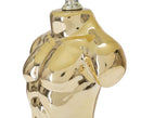 Lampada da Comodino Glam Man 25x42,5x25 cm in Ceramica Oro