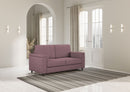 Divano 2 Posti 148x85x85 cm Marrak in Tessuto Prugna