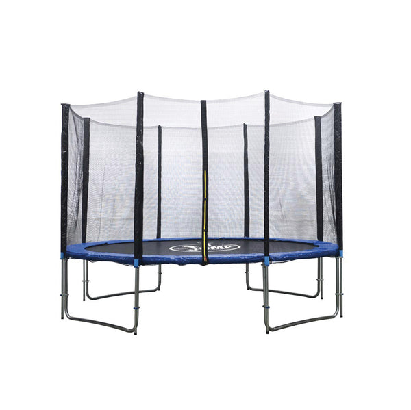 acquista Tapis élastique trampoline avec filet Ø 400 cm en acier galvanisé bleu