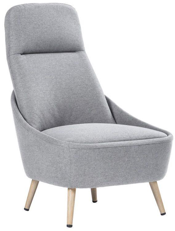 Fauteuil Rembourré en Tissu avec Pieds en Acier Tosini Memphis Gris Clair online