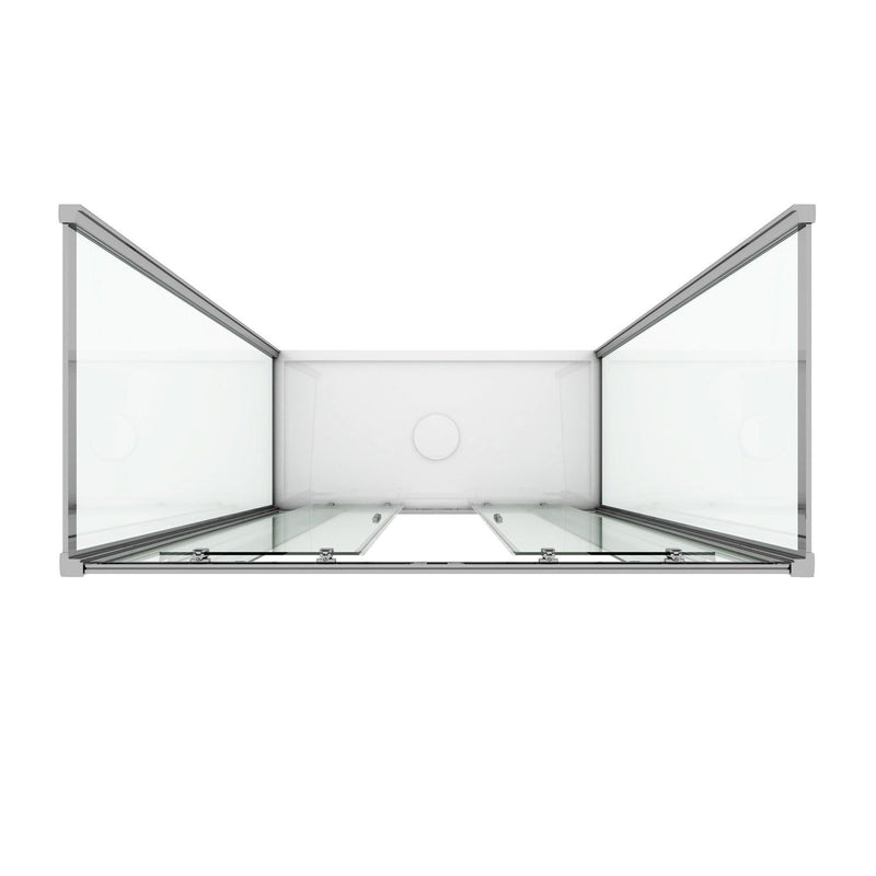 Box Doccia 3 Lati 2 Ante Scorrevoli In Cristallo Trasparente 6mm H198 Fosterberg Viborg Trio Varie Misure