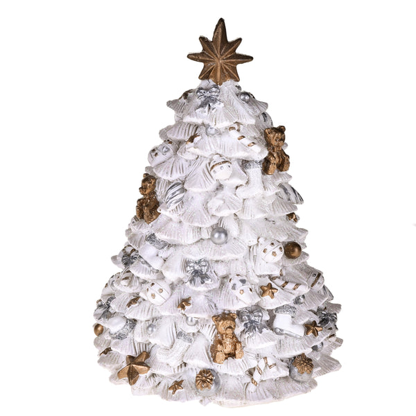 Sapin de Noël Carillon avec Musique et Mouvement H25 cm Doré sconto