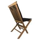 Cuscino per Sedia Pieghevole Pinta Seduta e Schienale Sfoderabile Spesso 3 cm Marrone      