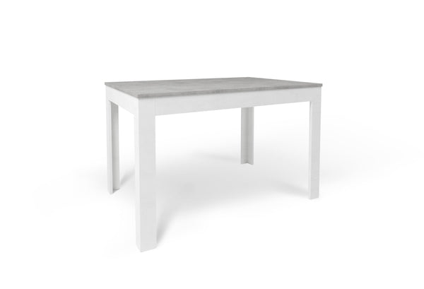 online Tavolo Allungabile 120/170x80x75 cm Cemento e Ossido Bianco