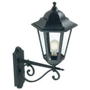 Lampada Applique in Alto Colore Nero per Esterno Linea Maxi Esagonale Livos