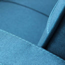 Divano Letto Anson 194x83x74 cm in Tessuto Blu melange