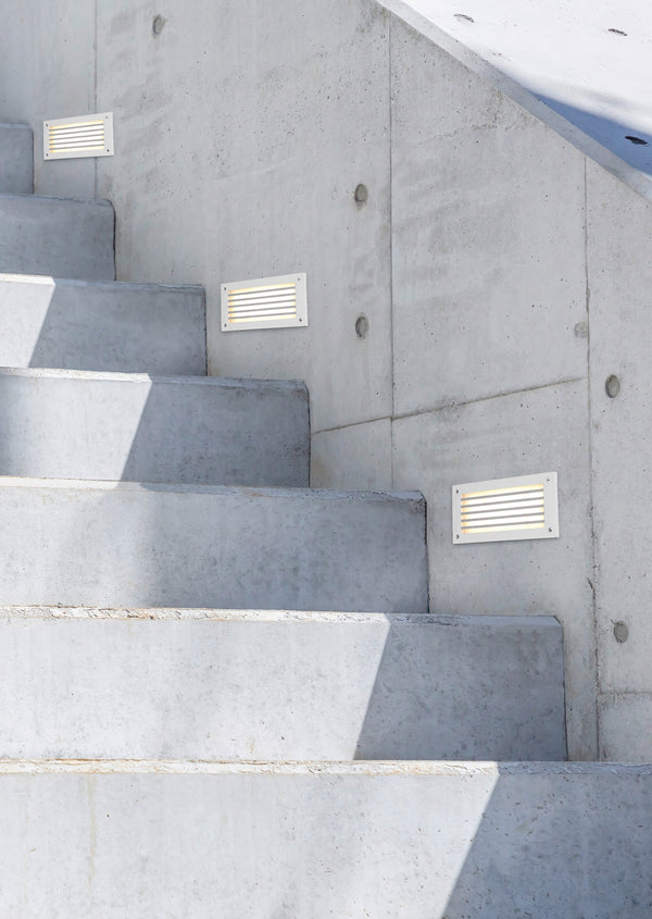 acquista Applique Led Extérieure en Aluminium Blanc Mat