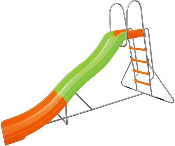 prezzo Toboggan de jardin en acier 150x317x204cm pour enfants Bauer