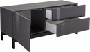 Mobile TV 1 Anta 2 Cassetti 110x40x47,7 cm Metis Antracite Lucido