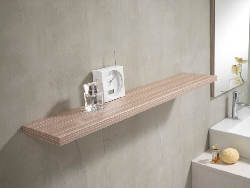 Mensola da Bagno in Melaminico 130x18x2,5cm TFT Giava Wood Cream