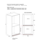 Mobile Lavanderia a Colonna per Lavatrice e Asciugatrice Senza Ante 70x70x174A cm in Nobilitato Unika Olmo Bianco