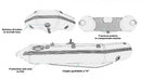 Gommone Tender Gonfiabile 248x130cm Zray Cheyenne V 300 Pagliolato Air Deck con Remi e Pompa