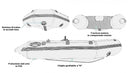 Gommone Tender Gonfiabile 248x130cm Zray Cheyenne V 300 Pagliolato Air Deck con Remi e Pompa