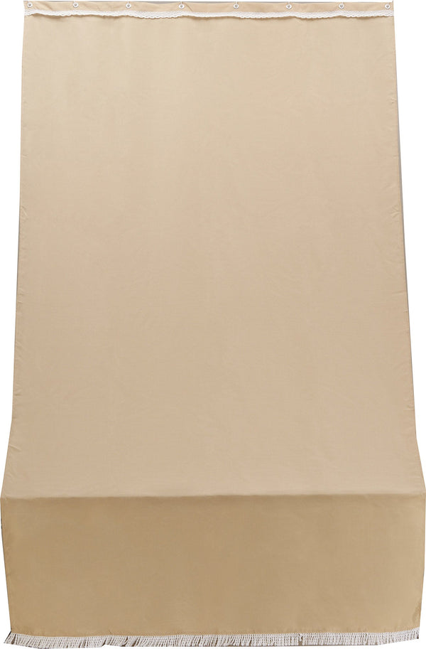 sconto Auvent en Polyester pour Chevauchement avec Anneaux Beige Ranieri Différentes Tailles