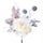 Lot de 24 Pics Rose H23cm Crème