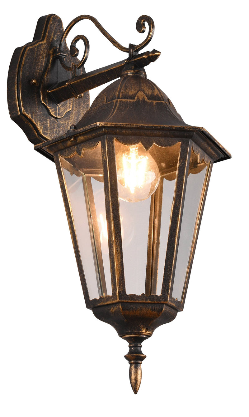 Applique da Esterno Attacco E27 in Alluminio Ruggine