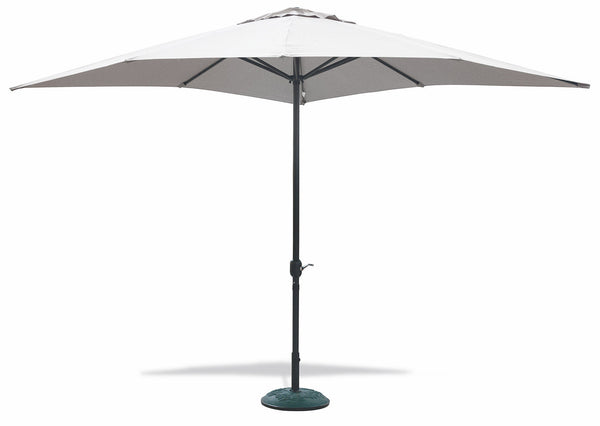 prezzo Soriani Cuba Tortora parasol de jardin carré en aluminium 3x3m