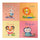 Tapis Puzzle Enfant 4 Pièces 60x60 cm Pingouin Multicolore