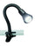 Lampe à pince d'intérieur E14 en plastique noir