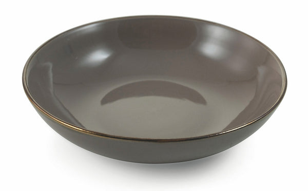 Set de 6 Assiettes Creuses Ø20x5 cm en Gres VdE Tivoli 1996 Royal Passion Marron sconto