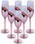 Coffret de 6 Flûtes à Champagne Chic Flûte en Verre Transparent et Or Rose VdE Tivoli 1996