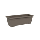 Vaso Rettangolare a Cassettone Indoor e Outdoor Tera Tora Sand 80x25 cm in Plastica Sabbia 