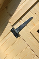 Casette Box da Giardino in Legno Porta Utensili 198x198x228 cm con Porta e Finestra Ecla Regis Larice