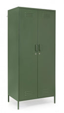 Armadio 2 Ante 50x80x185 cm Cambridge in Acciaio Verde