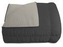 Trapunta Invernale Doubleface 300gr Grigio Chiaro\/Grigio Scuro