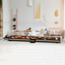Piastra Grill Griglia Elettrica Antiaderente 86x21cm 5 Impostazioni di Calore Alpina