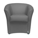 Poltrona Adda 75x66x76 cm in Similpelle grigio