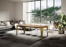 Tavolo Allungabile 120-380x90x77 cm Flame Evolution Quercia Naturale