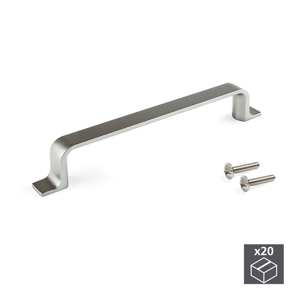 prezzo Emuca Poignées de Meubles Interaxis 128 mm Zamak Satin Nickel 20 Pièces