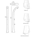 Doccia Solare da Esterno Giardino 20L Miscelatore e Lavapiedi Arkema Happy One Ruby