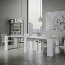 Consolle Allungabile 90-296x48x77 cm in Nobilitato Bianco