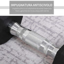 Set di 2 Manubri Esagonali da 4 kg con Presa Antiscivolo e Rivestimento in Gomma Nero   