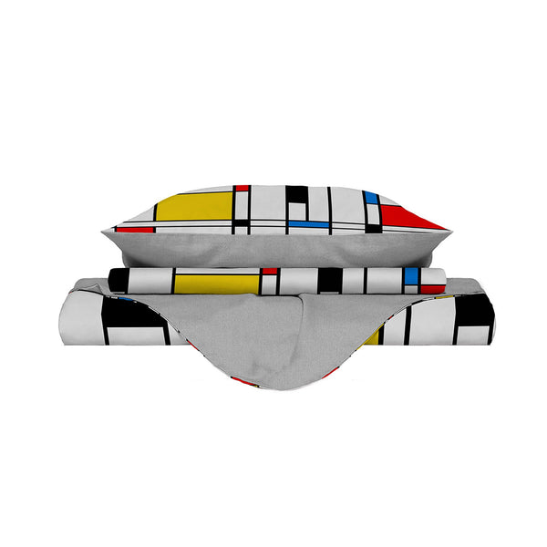 acquista Housse de couette double avec impression sur le sac et les taies d'oreiller